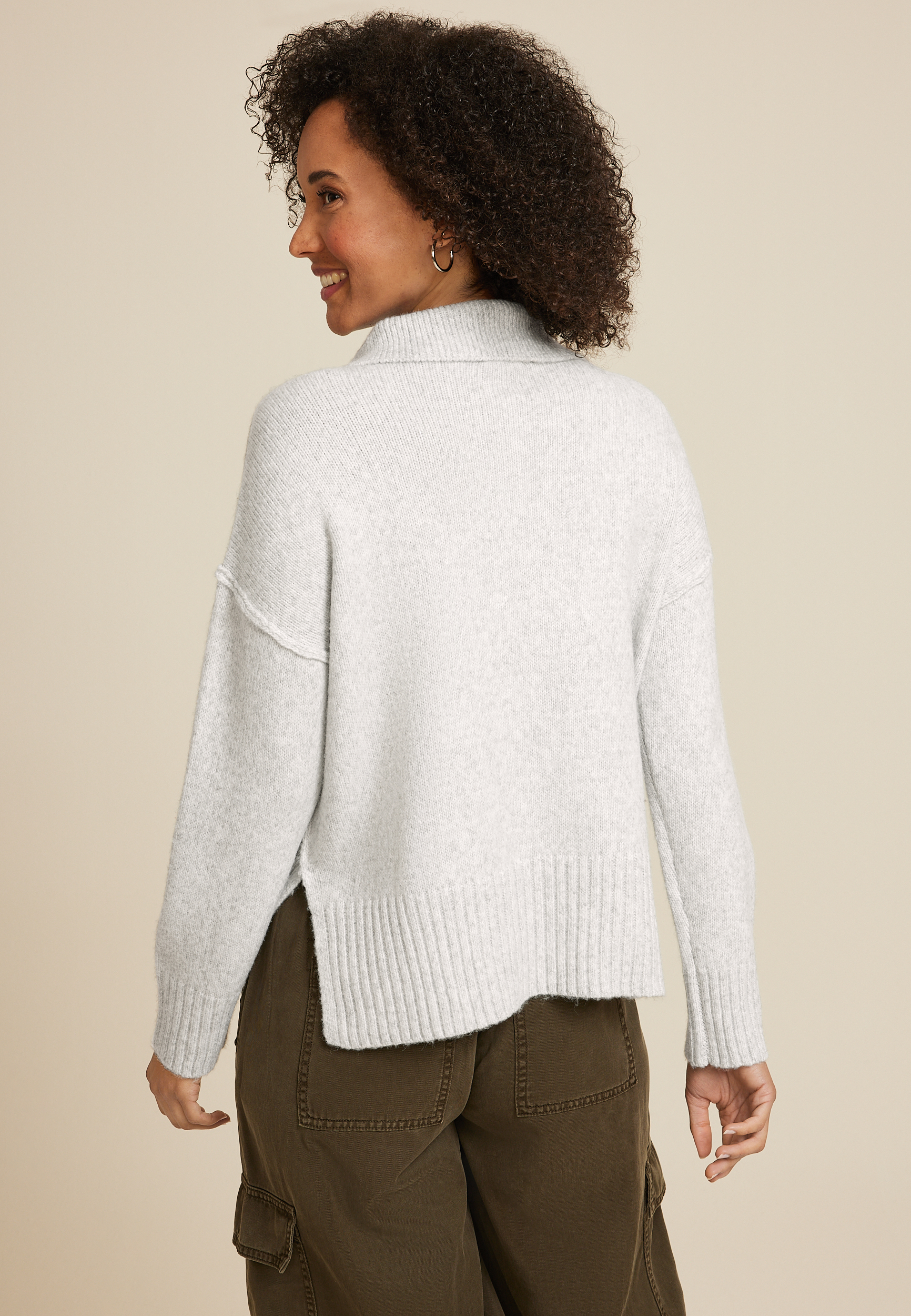 Cozier Than Cashmere Collared Sweater, C3348, large