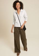 Cozier Than Cashmere Collared Sweater, C3348, small