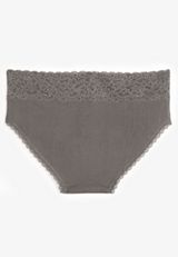 Simply Comfy Dark Heather Gray Cotton Hipster Panty, , small