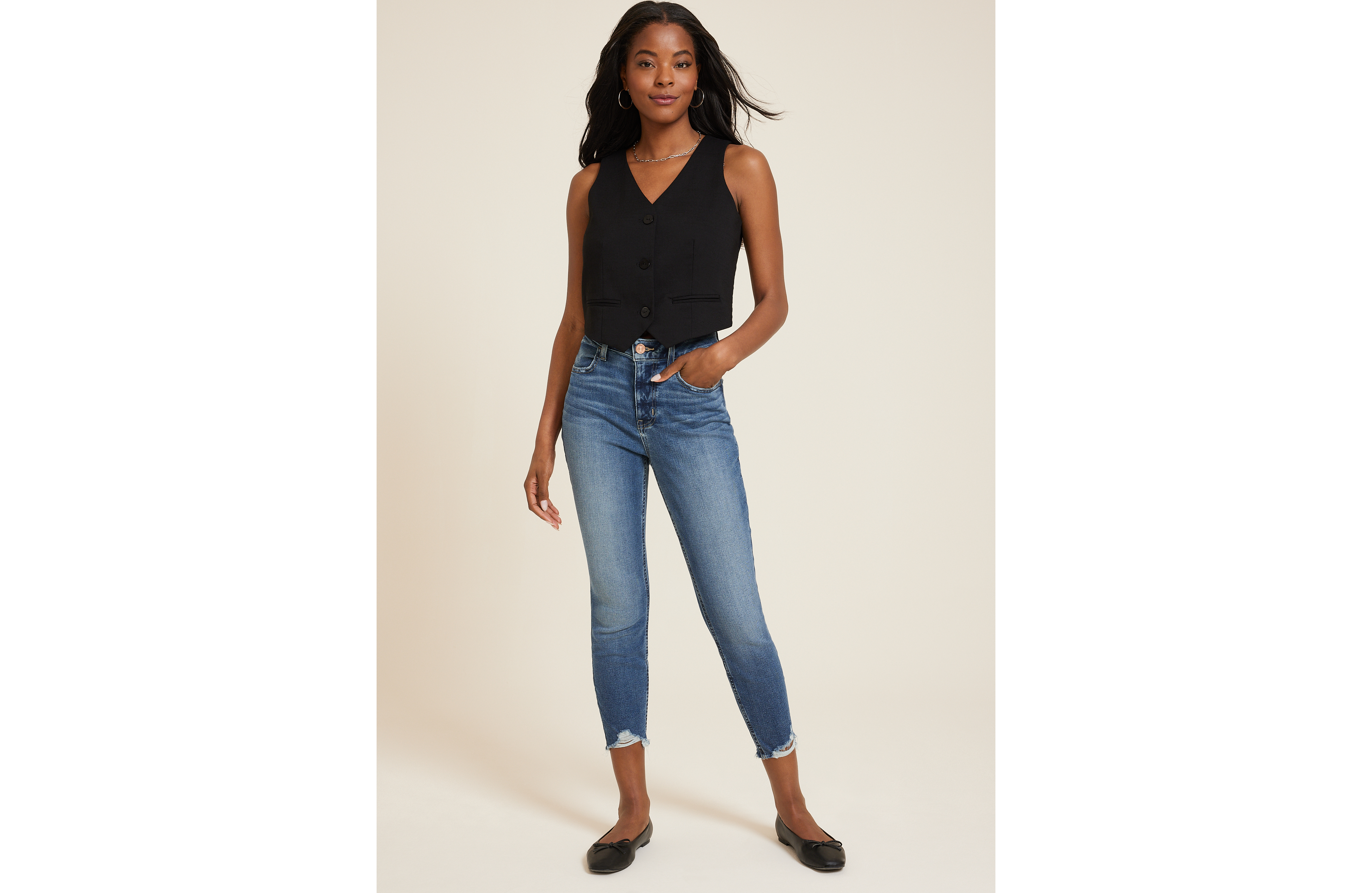 m jeans by maurices™ Dark High Rise Super Skinny Cropped Jean