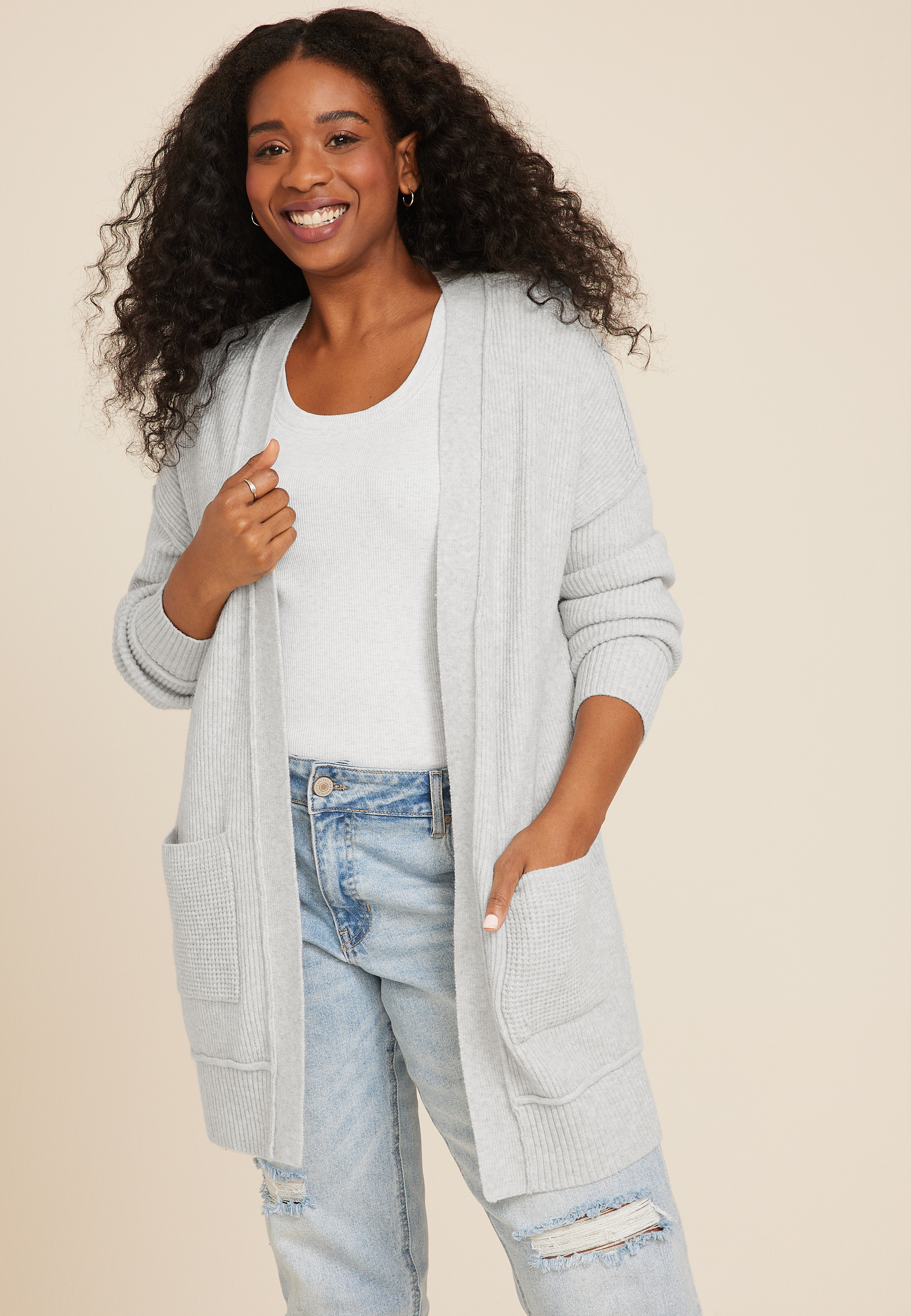 Plus Size 90s Slouch Cardigan | maurices