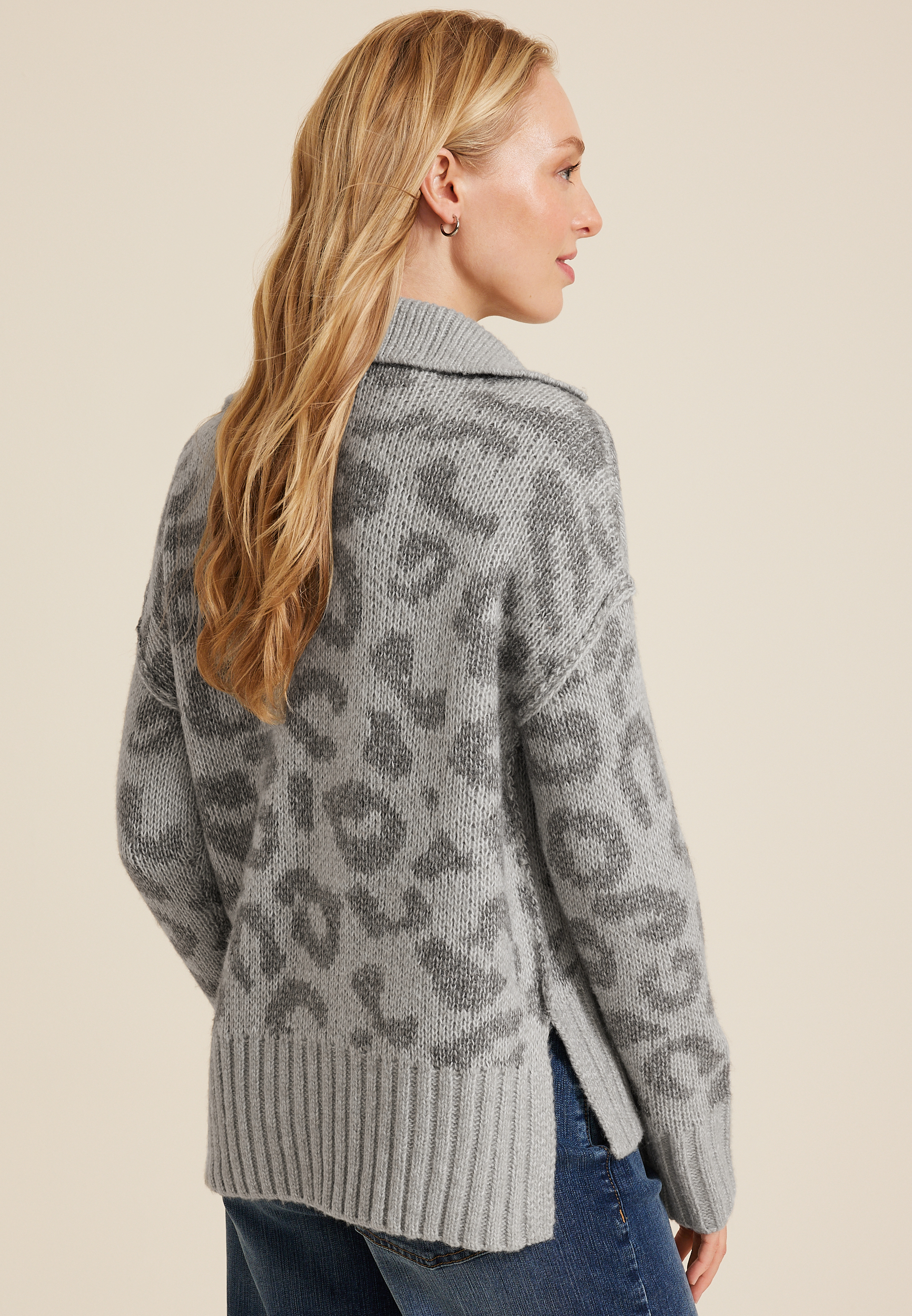 Cozier Than Cashmere Collared Sweater, C9771, large