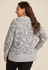 Plus Size Cozier Than Cashmere Collared Sweater, C9771, small