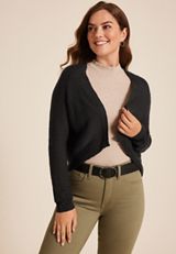 Open Front Long Sleeve Shrug Cardigan, C6429, small