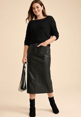 Boat Neck Sweater, BLACK, small