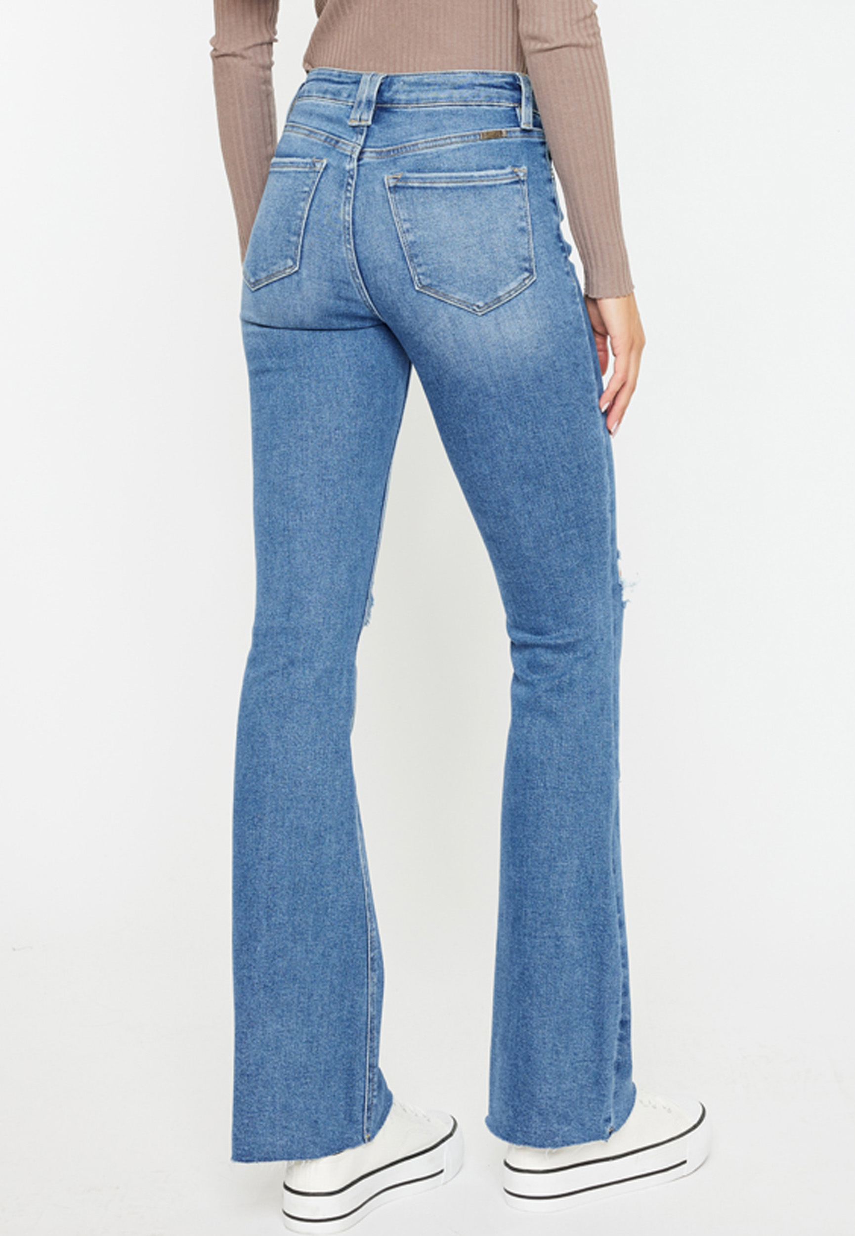 KanCan&trade; High Rise Ripped Bootcut Jean, C3337, large