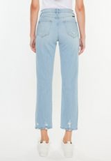 KanCan&trade; Light High Rise Ripped Slim Straight Jean, LIGHT SANDBLAST, small
