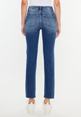 KanCan&trade; High Rise Double Button Slim Straight Jean, C258, small