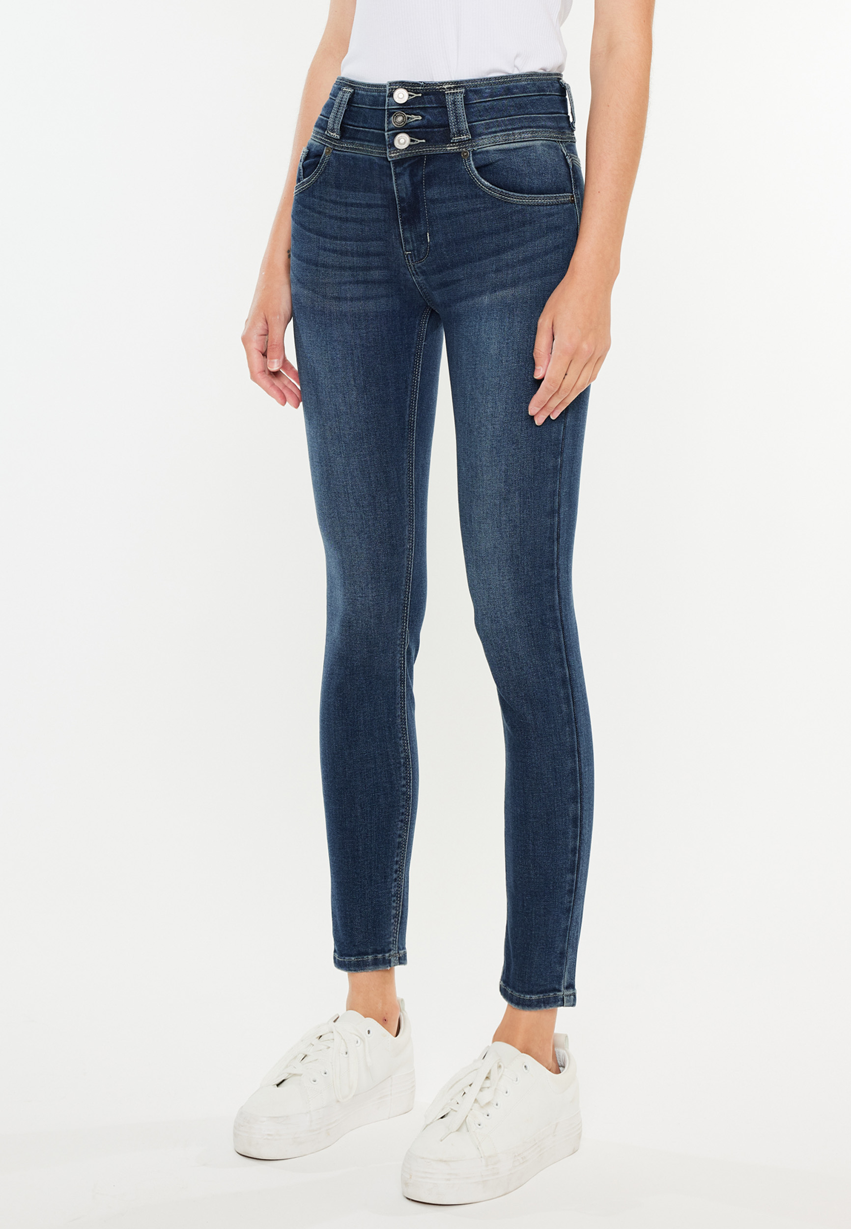 KanCan&trade; High Rise Stacked Waist Skinny Jean, C258, large