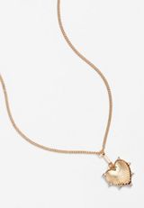 Starburst Heart Pendant Necklace, C605, small