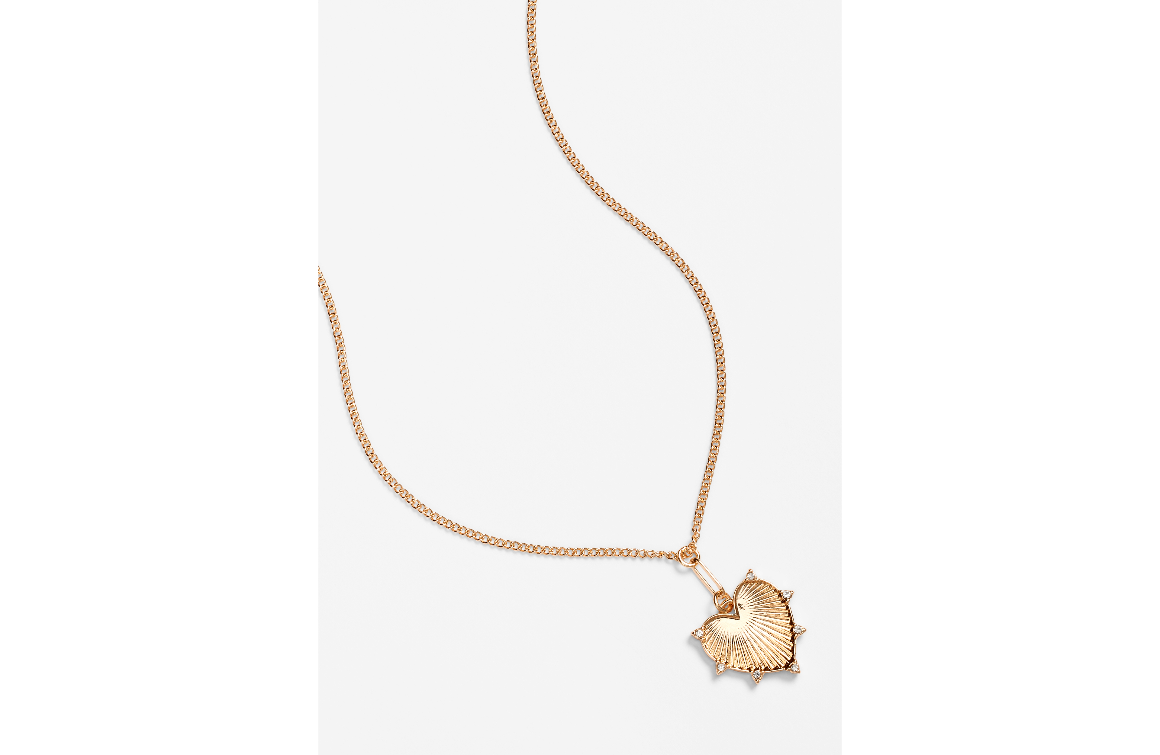 Starburst Heart Pendant Necklace