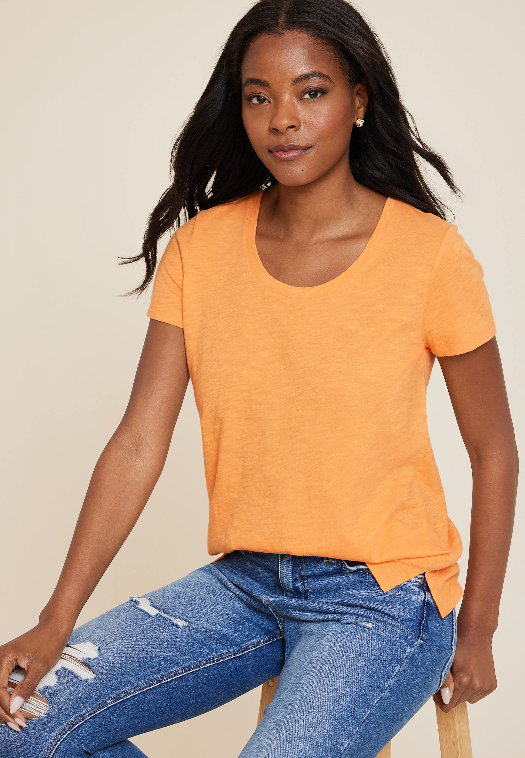 24/7 Sumner Sunwash Scoop Neck Tee maurices