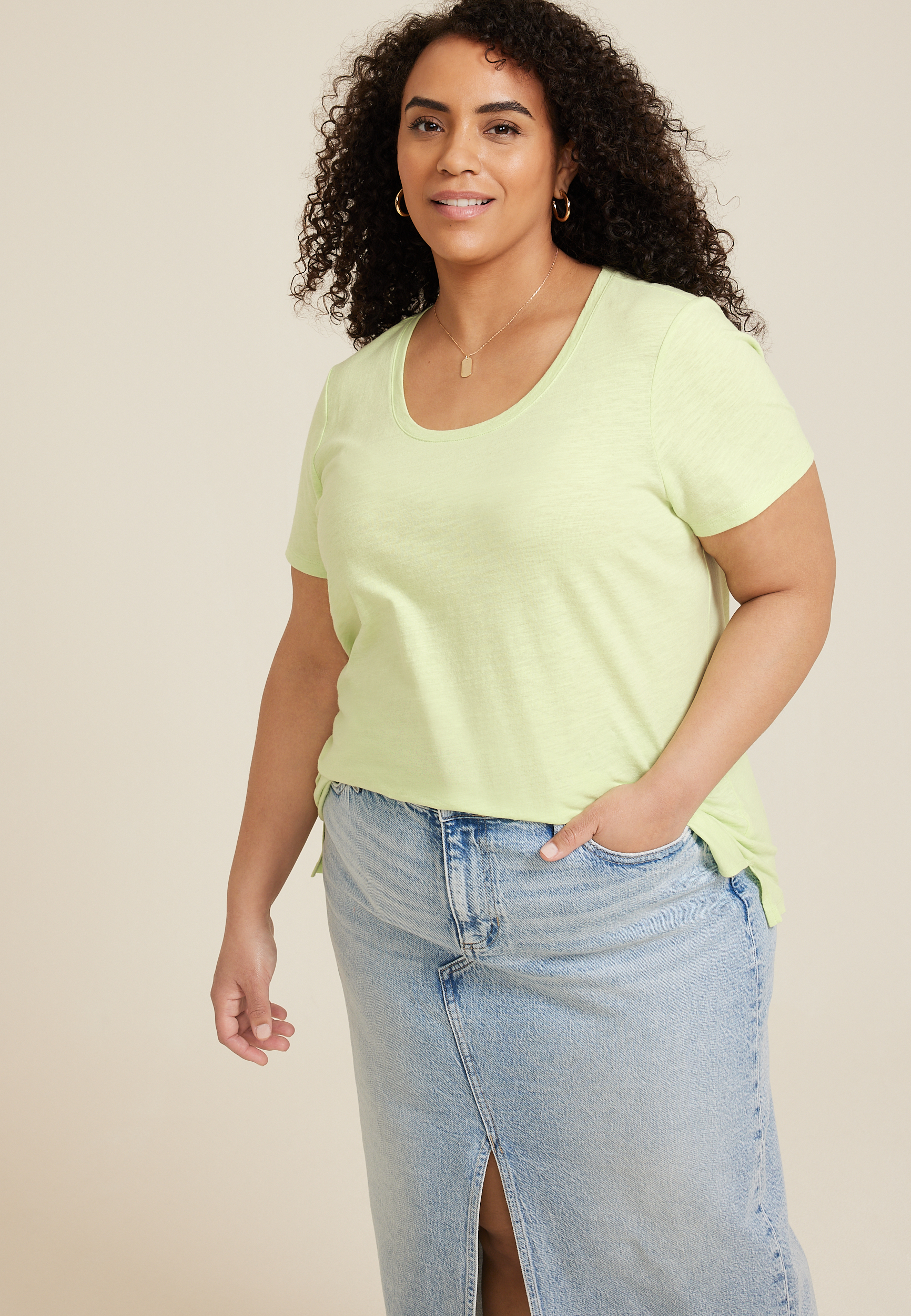 denim 24 7 plus size tops
