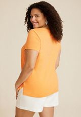 Plus Size 24/7 Sumner Sunwash Scoop Neck Tee, C169, small