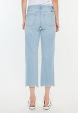 KanCan&trade; Ripped Nonstretch High Rise Cropped Straight Jean, C2806, small