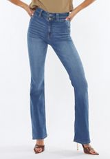 KanCan&trade; High Rise Double Button Bootcut Jean, C3337, small