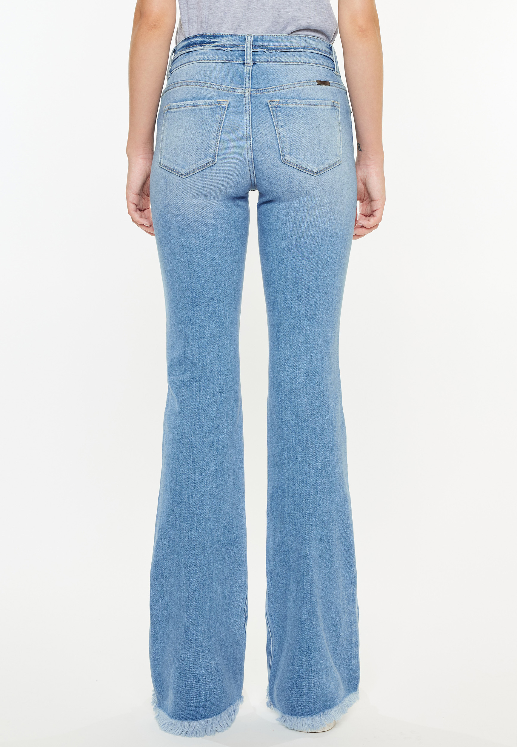 KanCan™ High Rise Curvy Double Button Bootcut Jean