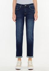 KanCan&trade; Dark High Rise Boyfriend Jean, , small