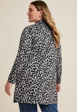 Plus Size Longline Blazer, C1755, small