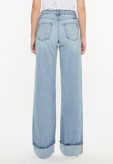 KanCan&trade; High Rise Cuffed Wide Leg Jean, C3337, small