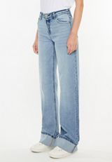 KanCan&trade; High Rise Cuffed Wide Leg Jean, C3337, small