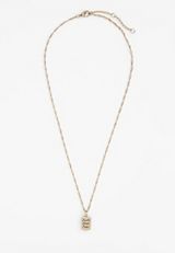 Faith Over Fear Pendant Necklace, GOLD, small