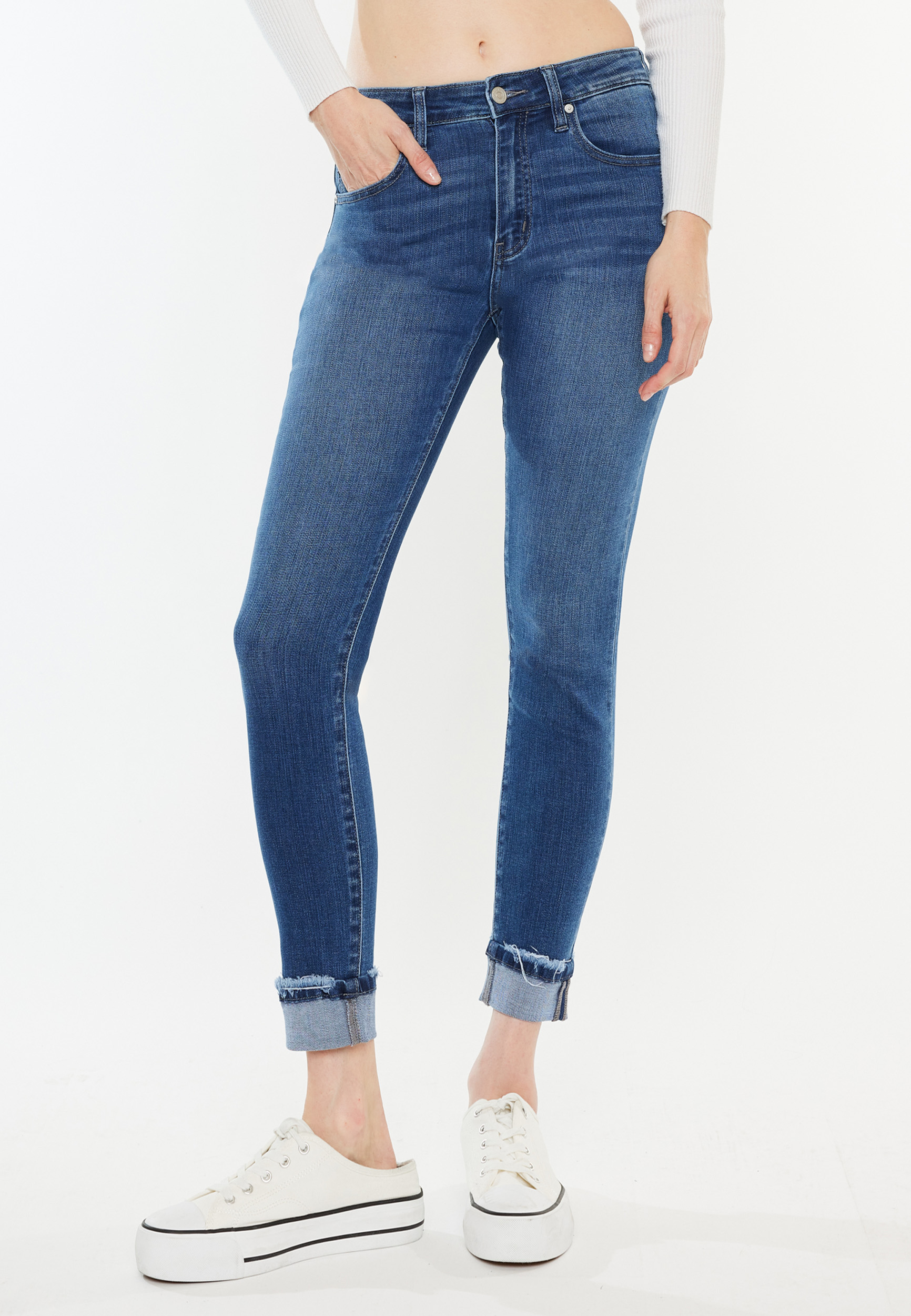 KanCan™ High Rise Cuffed Skinny Ankle Jean maurices