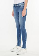 KanCan&trade; Mid Rise Frayed Hem Skinny Jean, MEDIUM SANDBLAST, small