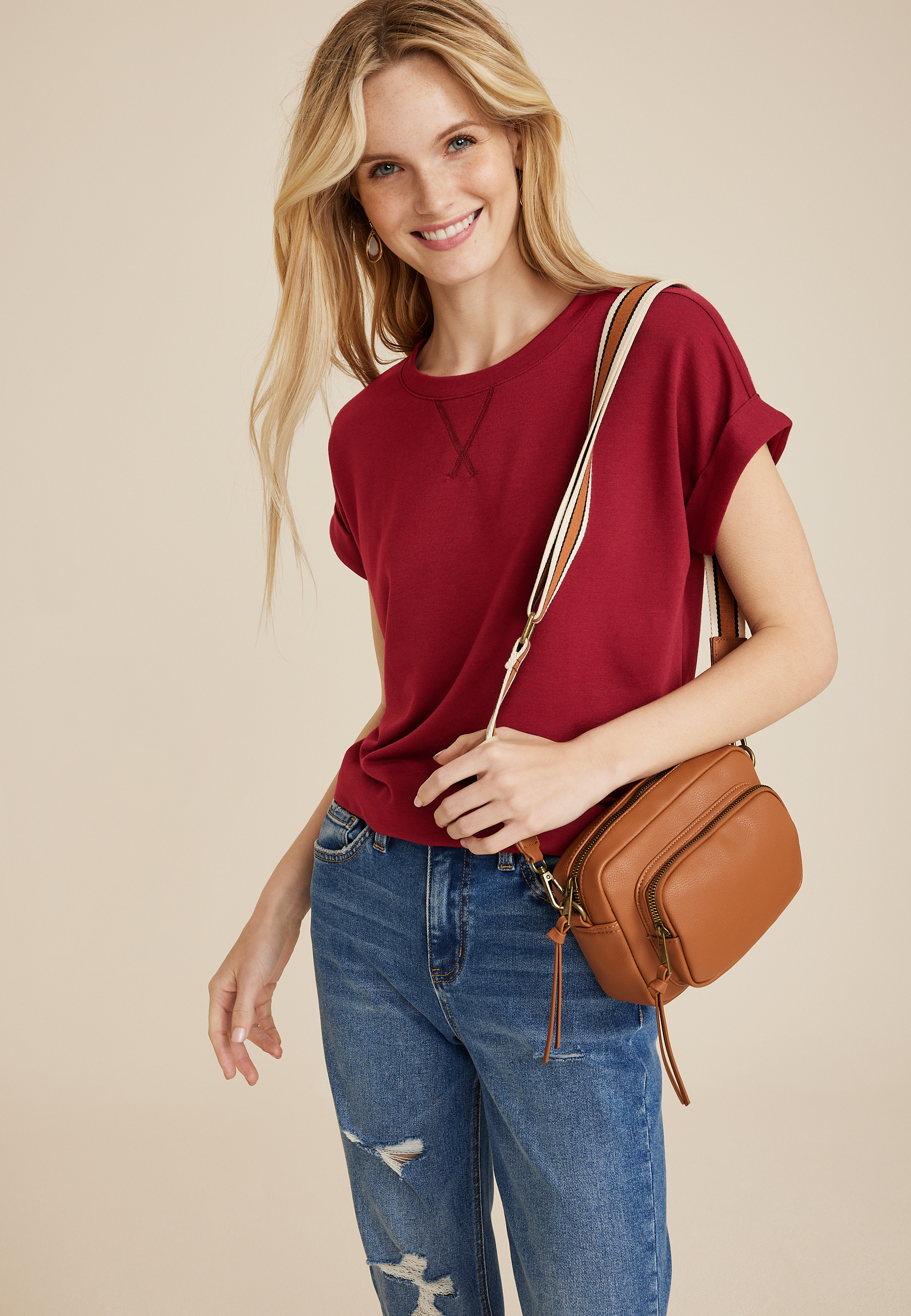 24/7 Clara Short Sleeve Tee, C830, large