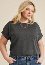 Plus Size 24/7 Clara Short Sleeve Tee, C3017, small