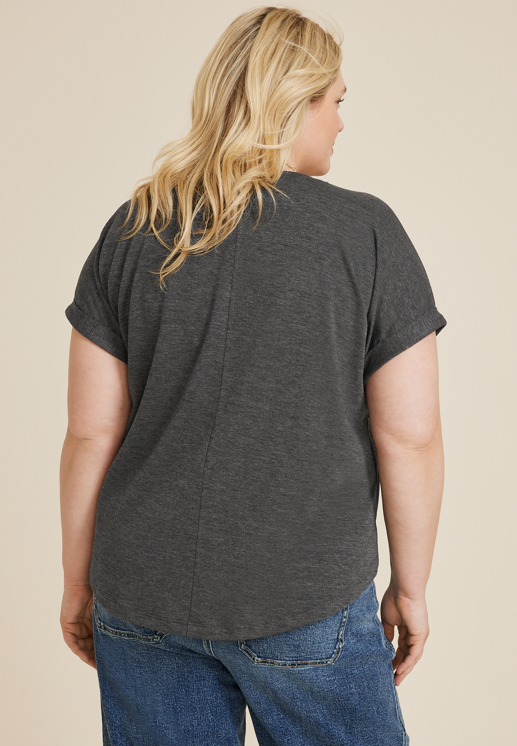 Plus Size 24/7 Clara Short Sleeve Tee, C3017, large