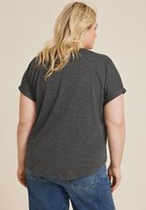 Plus Size 24/7 Clara Short Sleeve Tee, C3017, small