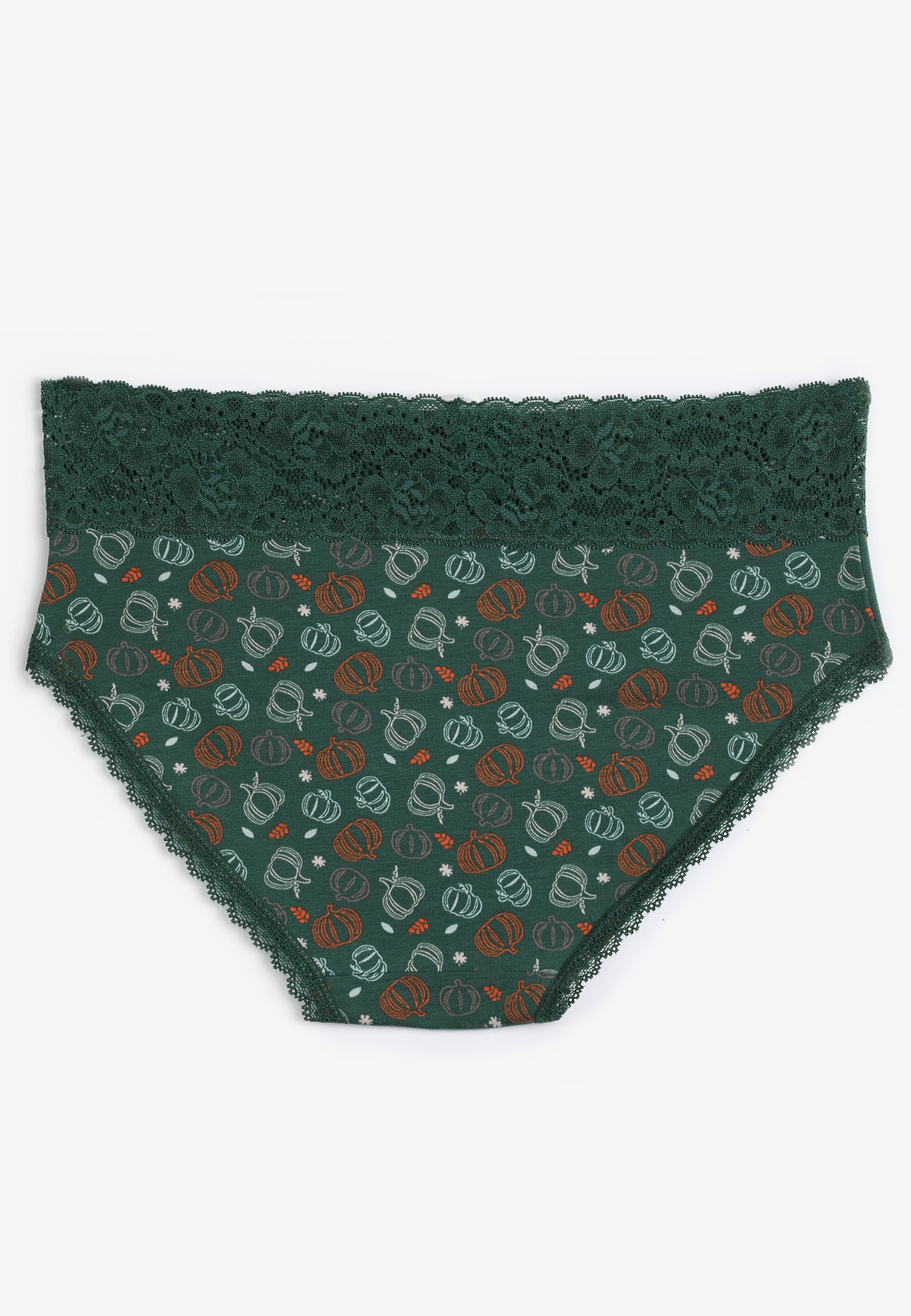 Simply Comfy Cotton Pumpkin Hipster Panty, Teal Combo, large