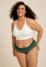 Simply Comfy Cotton Pumpkin Hipster Panty, Teal Combo, small