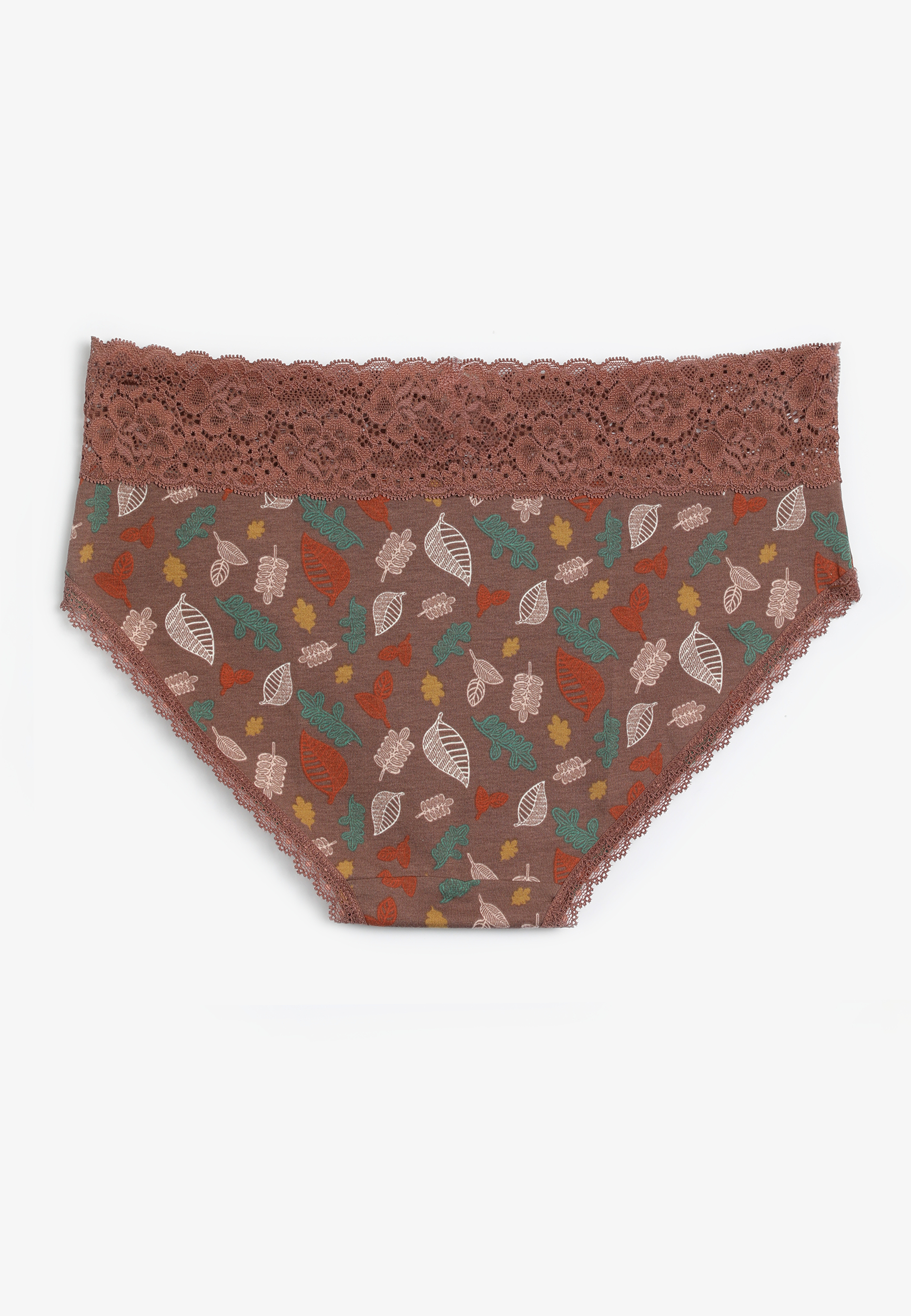 Simply Comfy Cotton Leaves Hipster Panty, C894, large