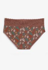 Simply Comfy Cotton Leaves Hipster Panty, C894, small