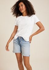 24/7 Dawson Eyelet Crew Neck Tee, C4673, small