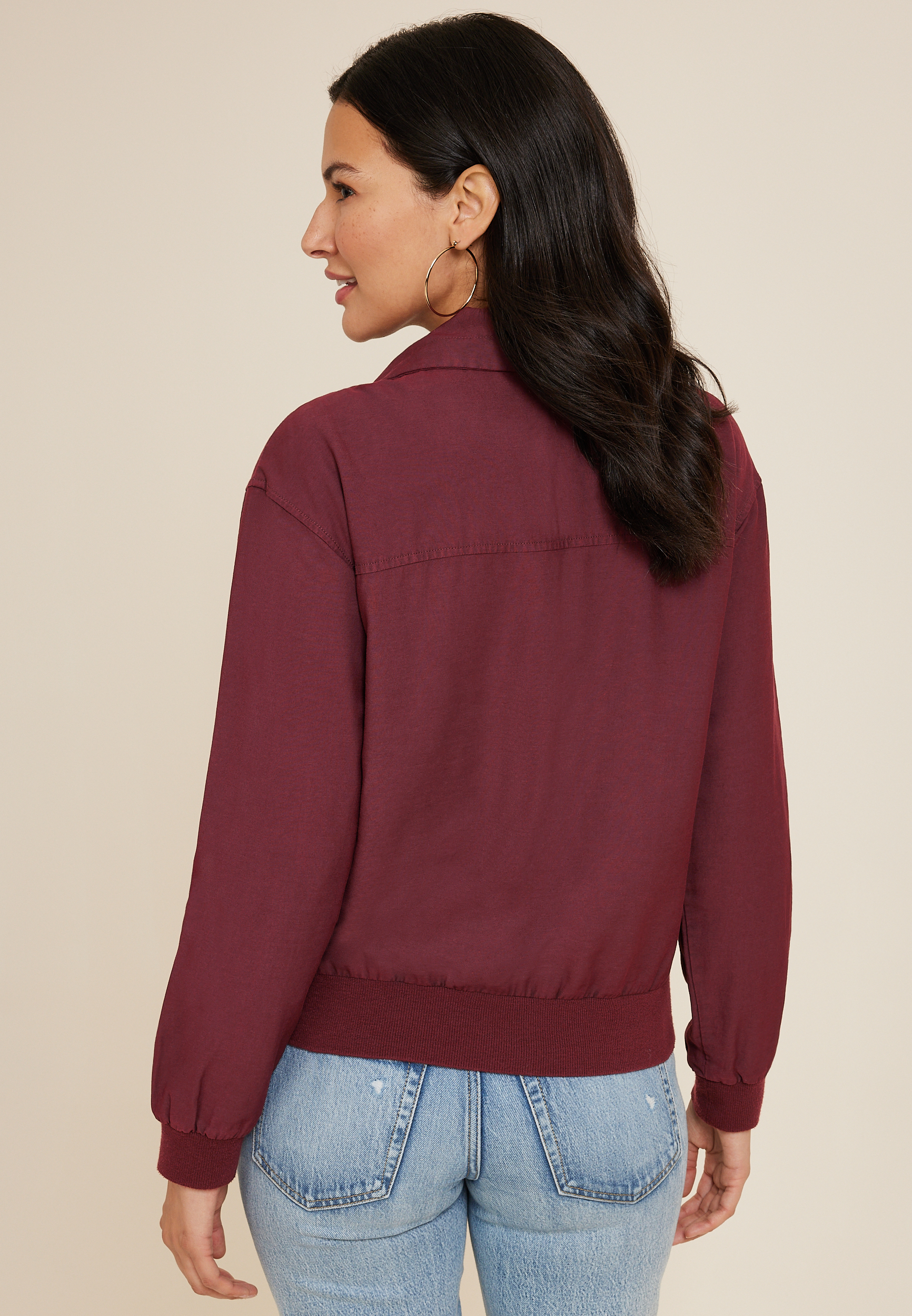 Twill Bomber Jacket, C5325, large