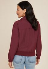 Twill Bomber Jacket, C5325, small