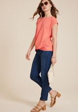24/7 Austin Knot Hem Tee, C9240, small