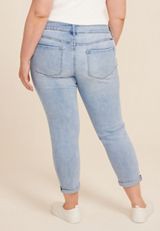 Plus Size KanCan&trade; Light High Rise Ripped Boyfriend Jean, , small