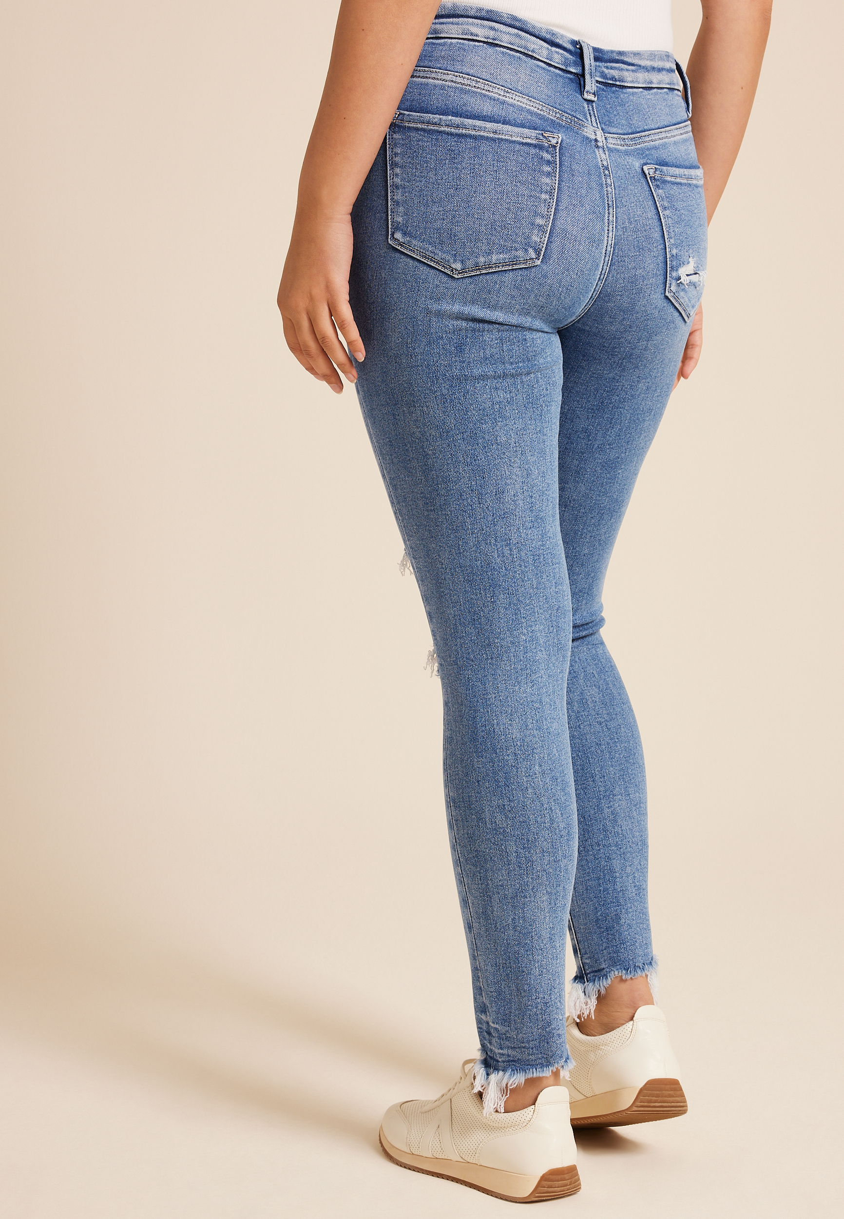 Flying Monkey&trade; High Rise Ripped Skinny Jean, C3337, large