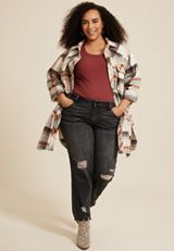 Plus Size 24/7 Jordan Scoop Neck Tee, C5247, small