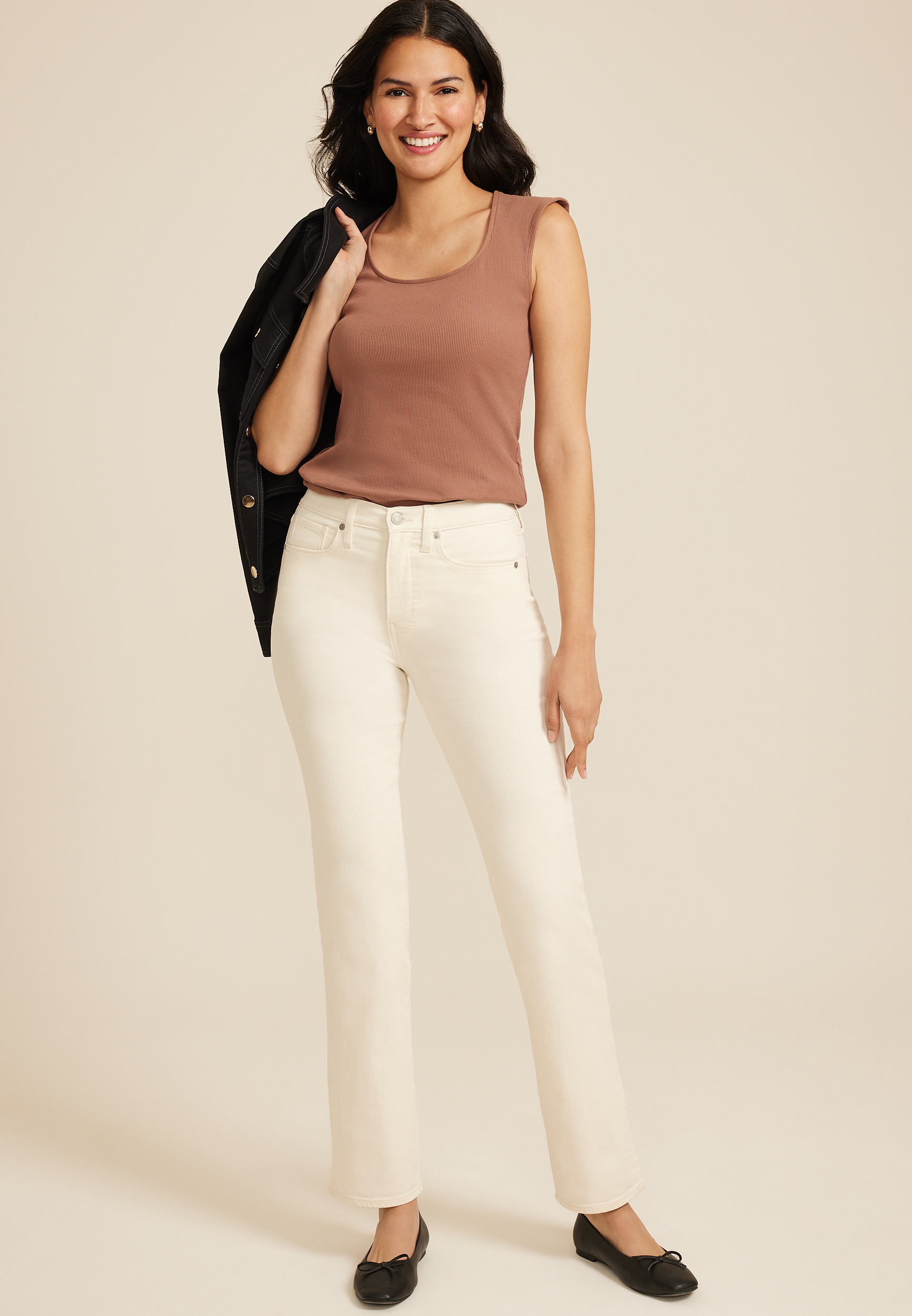 m jeans by maurices™ Color High Rise Sculpt Straight Jean