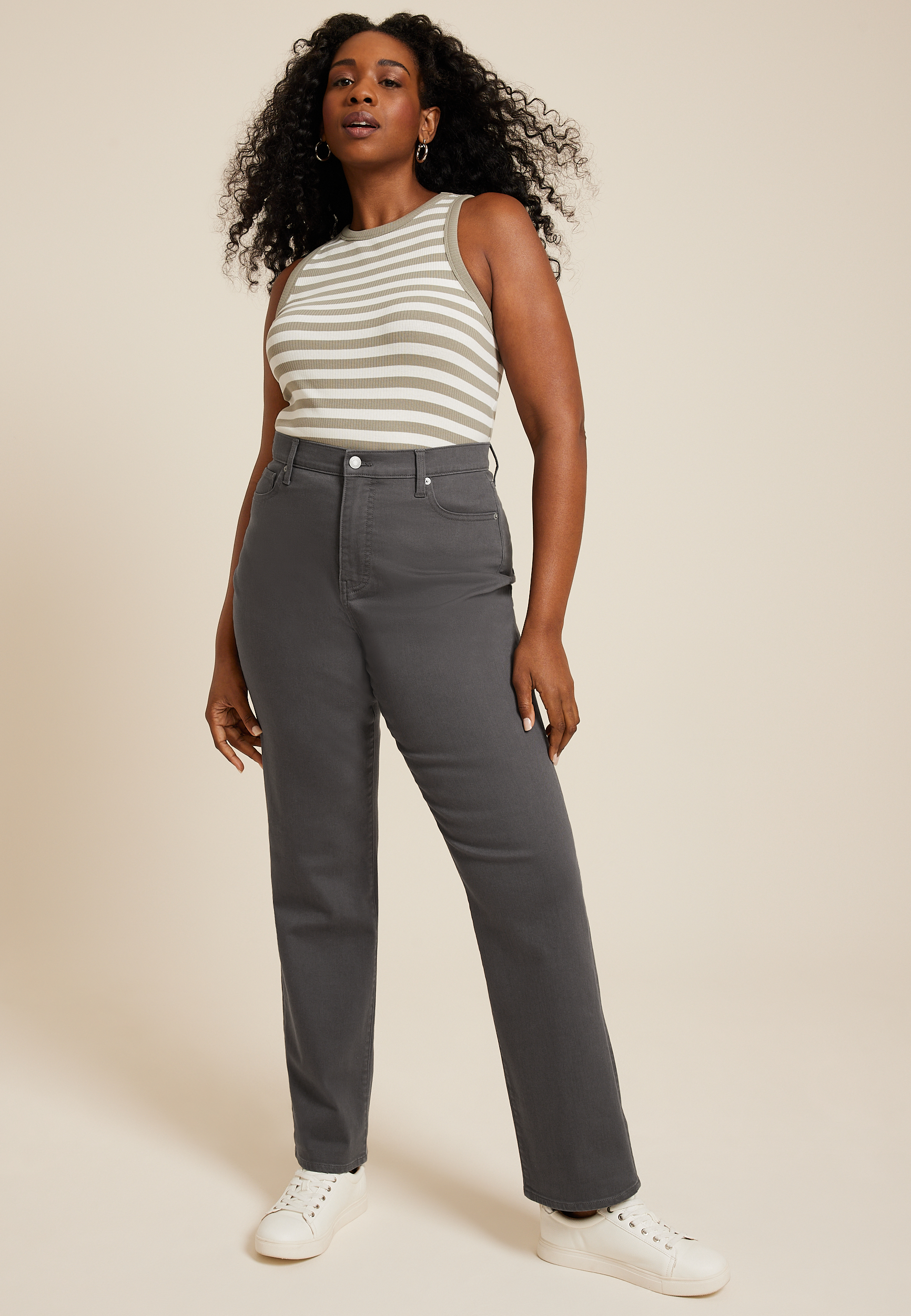 Plus m jeans by maurices™ Color High Rise Sculpt Straight Jean