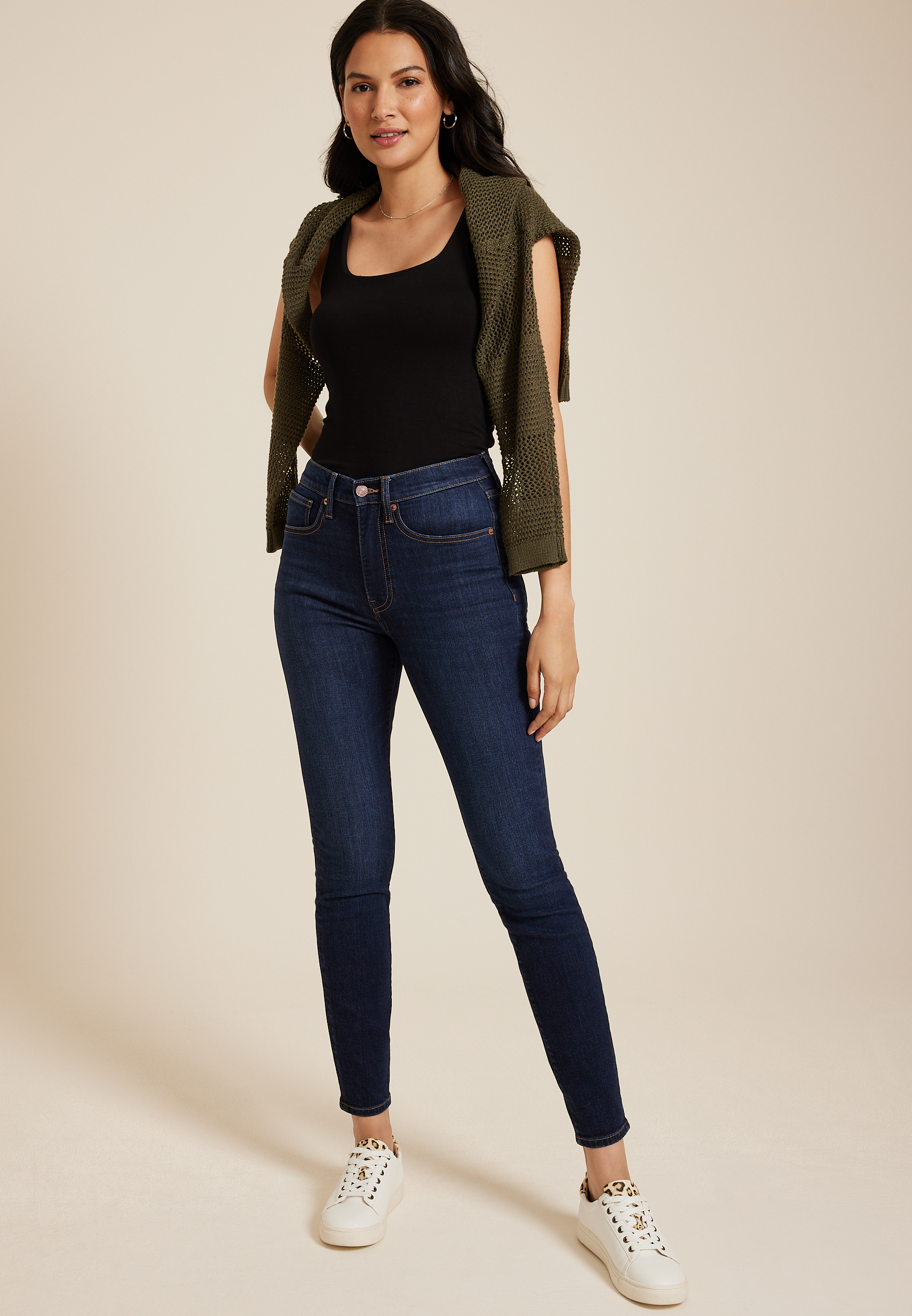 m jeans by maurices™ Dark High Rise Sculpt Skinny Jean