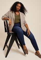Plus Size m jeans by maurices&trade; Dark High Rise Sculpt Skinny Jean, C258, small