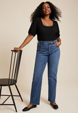 Plus Size m jeans by maurices&trade; High Rise Sculpt Straight Jean, C3337, small