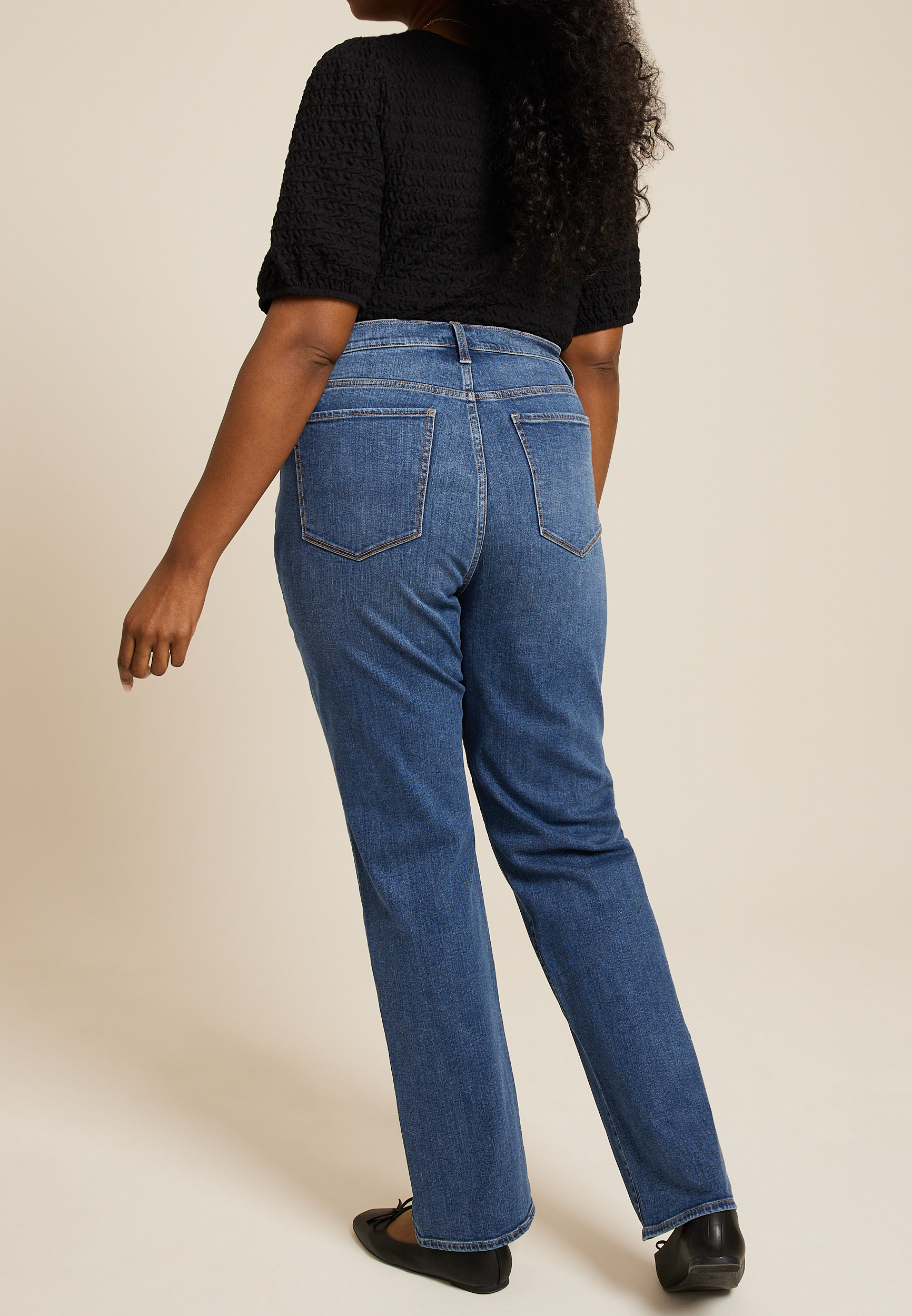 Plus Size m jeans by maurices&trade; High Rise Sculpt Straight Jean, C3337, large