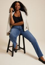 Plus Size m jeans by maurices&trade; High Rise Sculpt Straight Jean, C3337, small
